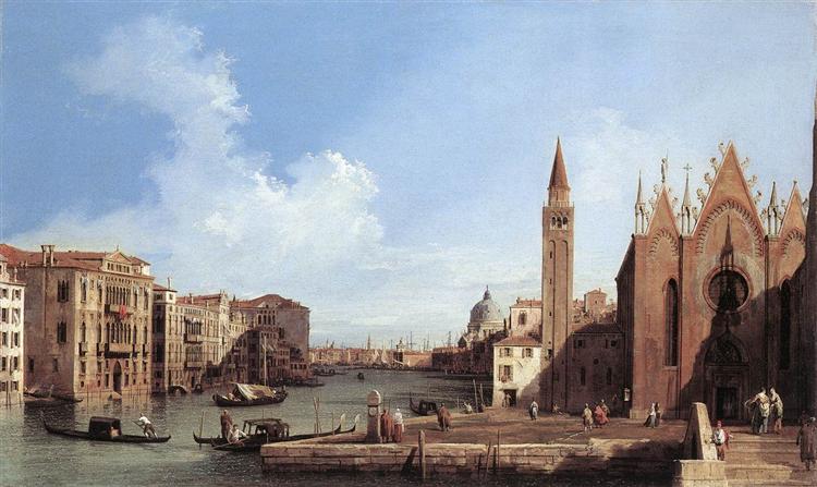 Grand Canal From Santa Maria Della Carita To The Bacino Di San Marco, c.1732 - 加纳莱托