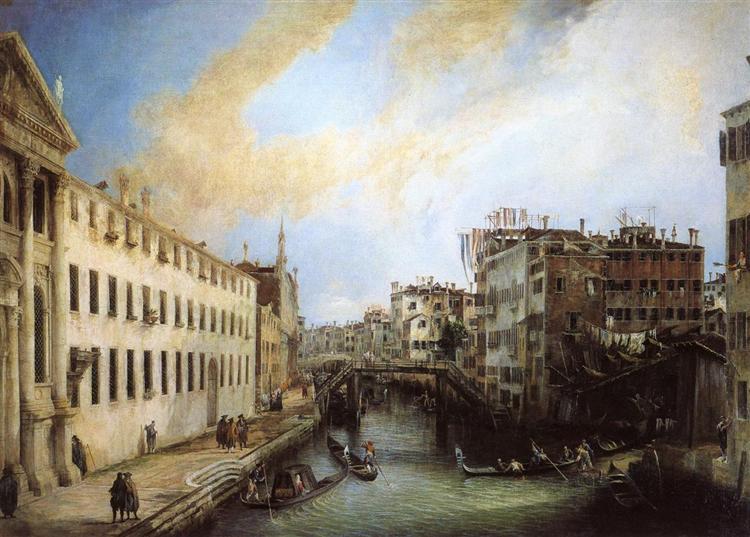 Vue de Venise : Rio dei Mendicanti, 1724 - Canaletto
