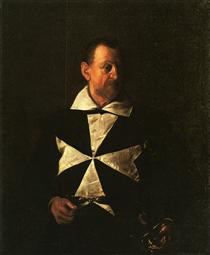 Portrait of Fra Antionio Martelli - Michelangelo Merisi da Caravaggio