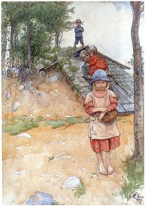 By the Cellar - Carl Larsson