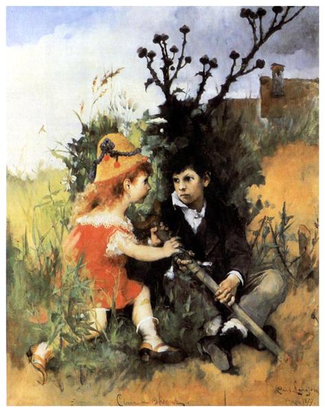 Clair obscur, 1877 - Carl Larsson