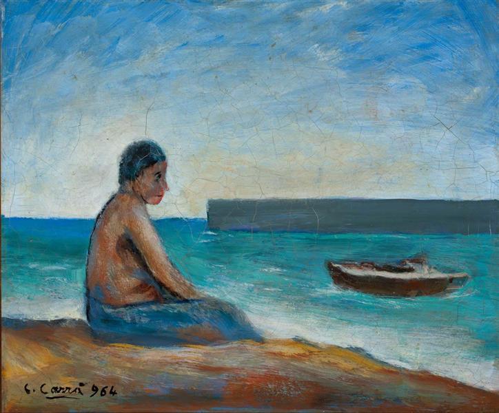 Il pescatore, 1964 - Carlo Carra