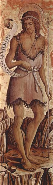 Saint John the Baptist, 1468 - Карло Крівеллі