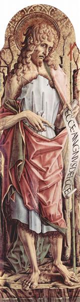 Saint John the Baptist, 1473 - Карло Крівеллі