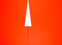 Red with White Triangle - Carmen Herrera