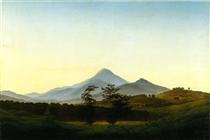 Bohemian Landscape - Caspar David Friedrich
