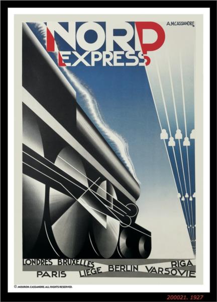 Nord Express Paris-Varsovie, 1927 - Cassandre