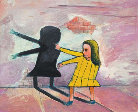Schoolgirl and Shadow, 1953 - Charles Blackman