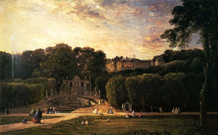 The Park at St. Cloud, 1865 - Charles-Francois Daubigny