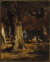 The Old Forest - Charles Jacque
