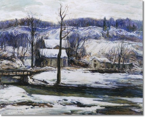 The Mill In Winter - Charles Reiffel