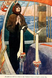 A monk was told in a wvision to take Andrew's bones on board a certain ship - Charles Robinson