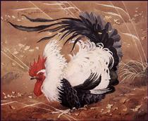 Cockerel In The Wind - Charles Tunnicliffe