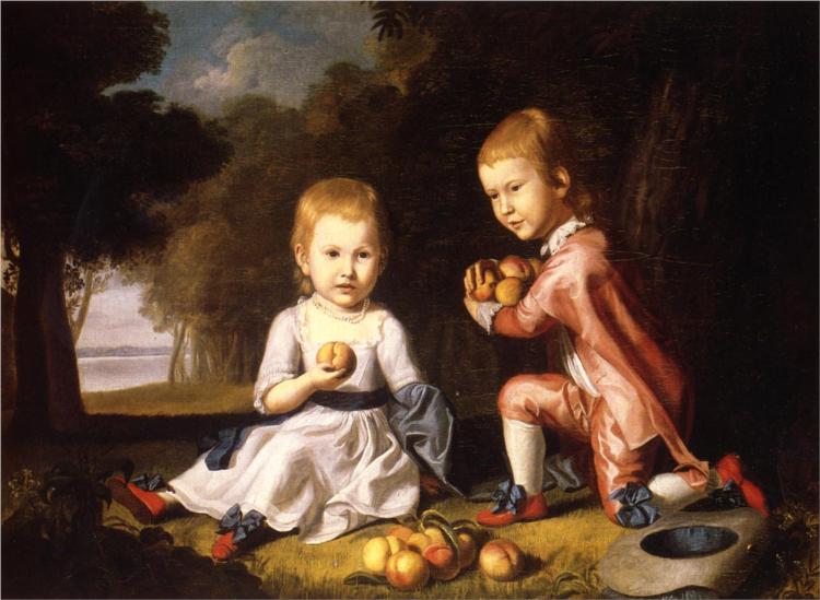 The Stewart Children (also known as Isabella and John Stewart), 1774 - Чарльз Уилсон Пил