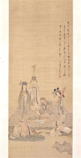Immortals Celebrating a Birthday, 1649 - 陳洪綬