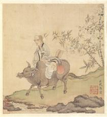 Lao-tzu Riding an Ox - Chen Hongshou
