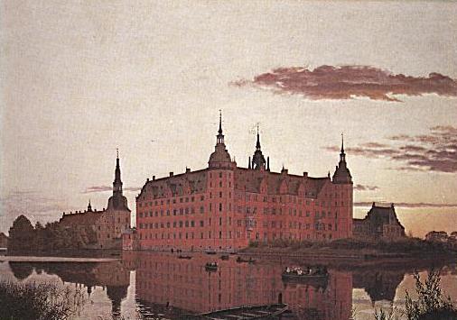 Frederiksborg Palace in the Evening Light, 1835 - Кристен Кёбке
