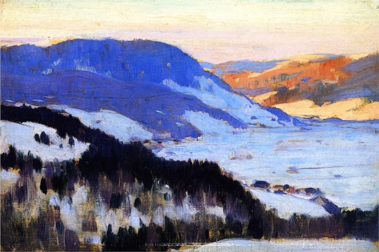 Overlooking the Valley of the Gouffre, Charlevoix, 1915 - Clarence Gagnon