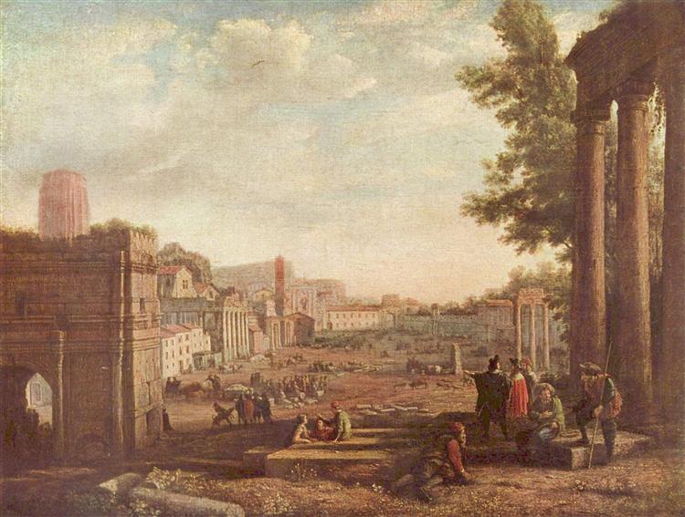 The Campo Vaccino, Rome, 1636 - Claudio de Lorena