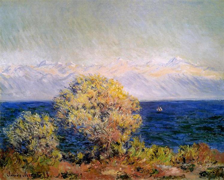 At Cap d'Antibes, Mistral Wind, 1888 - Claude Monet