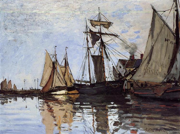 Лодки в порту Онфлёра, 1866 - Клод Моне
