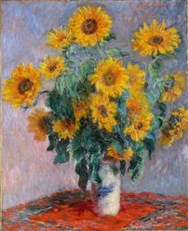 Bouquet of Sunflowers - 莫內