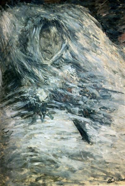 Camille sur son lit de mort, 1879 - Claude Monet