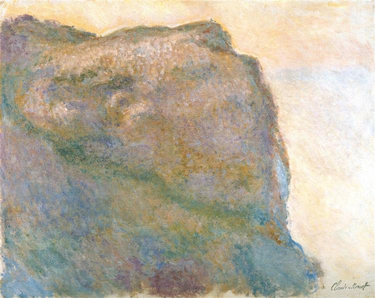 Cliff at Petit Ailly, 1896 - 莫內