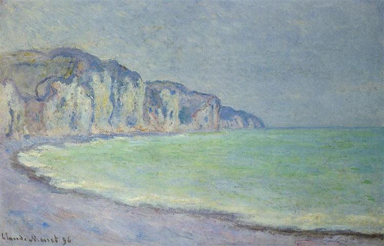 Cliff at Pourville 2, 1896 - Claude Monet