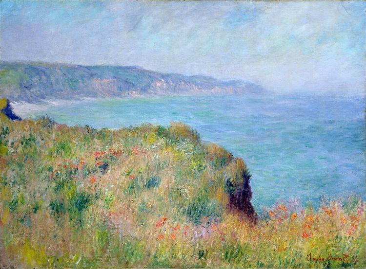 Cliff near Pourville, 1882 - Claude Monet