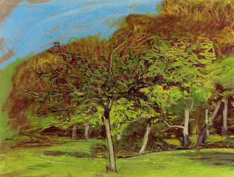 Фруктовые деревья, 1874 - Клод Моне
