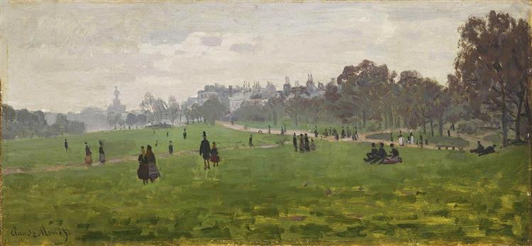 Green Park in London, 1871 - Claude Monet