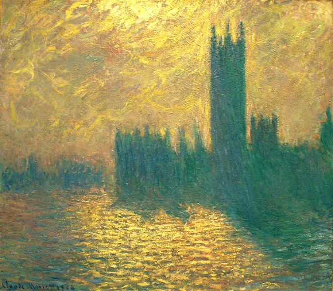 Casas do Parlamento, 1904 - Claude Monet