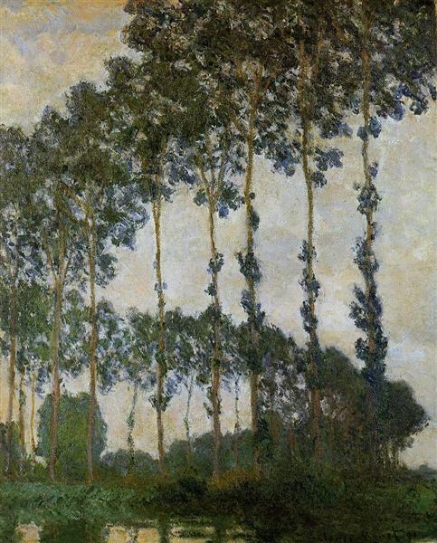 Poplars at Giverny, 1891 - 莫內