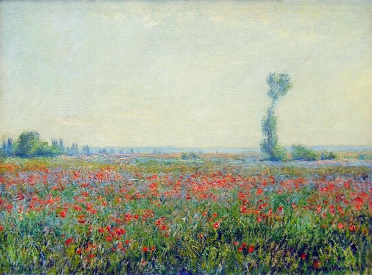 Poppy Field, 1881 - 莫內