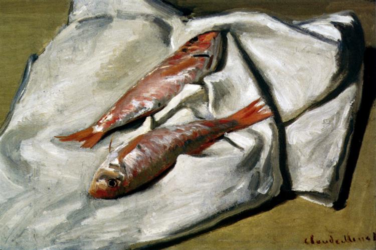Red Mullets, 1869 - 莫內