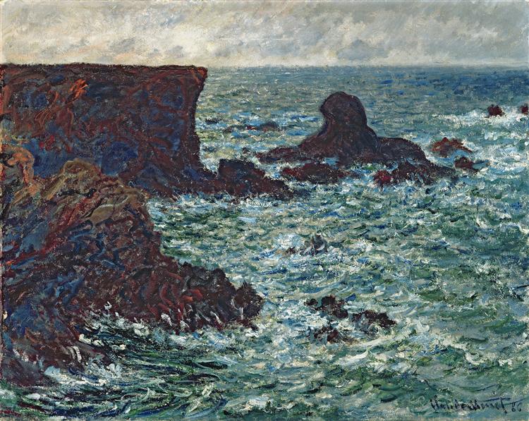Скалы в Порт Котон, Львиная скала, 1886 - Клод Моне