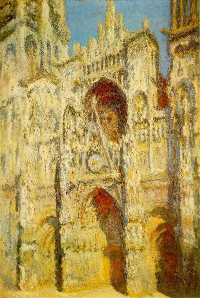 Руанский собор, ворота и башня, 1894 - Клод Моне
