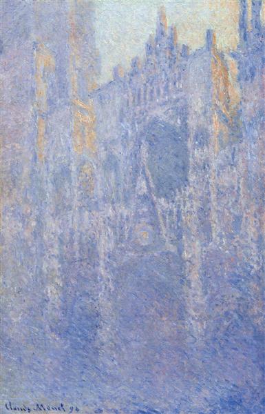 Rouen Cathedral, the Portal, Morning Fog, 1894 - 莫內