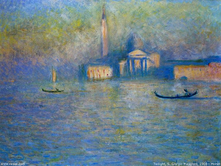 San Giorgio Maggiore, Twilight, 1908 - Claude Monet