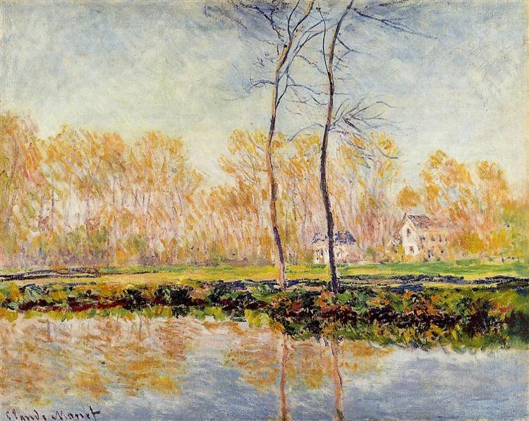 The Banks of the River Epte at Giverny, 1887 - 莫內