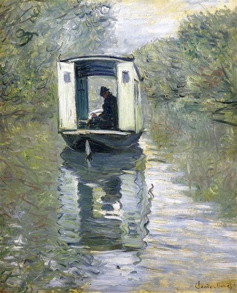 The Boat Studio, 1876 - Клод Моне