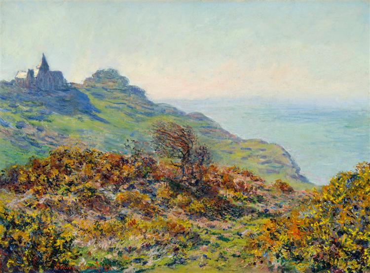 The Church at Varengeville and the Gorge of Les Moutiers, 1882 - Claude Monet