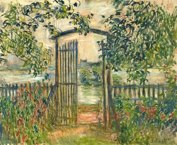 The Garden Gate at Vetheuil, 1881 - Клод Моне