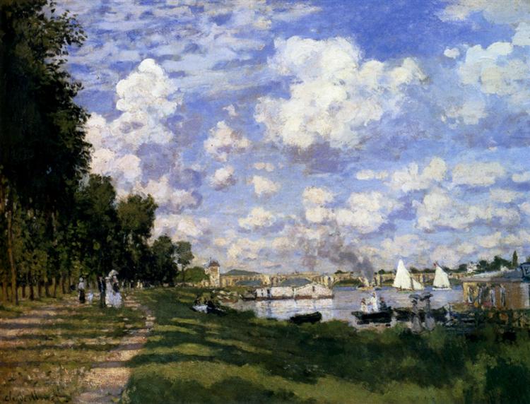 The Marina at Argenteuil, 1872 - 莫內