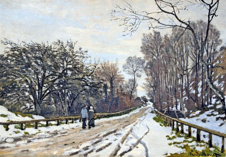 The Road to the Farm of Saint-Simeon, 1867 - 莫內