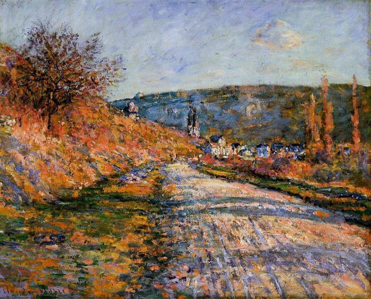 The Road to Vetheuil, 1880 - Claude Monet