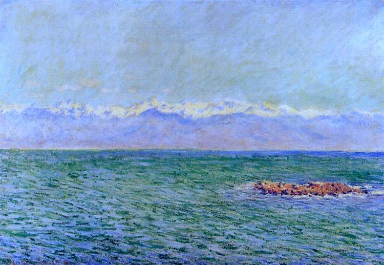 The Sea and the Alps, 1888 - Claude Monet