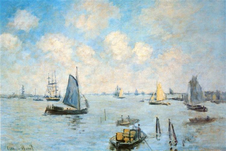 The Sea at Amsterdam, 1874 - Клод Моне