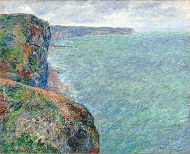 The Sea Seen from the Cliffs of Fecamp, 1881 - Claude Monet